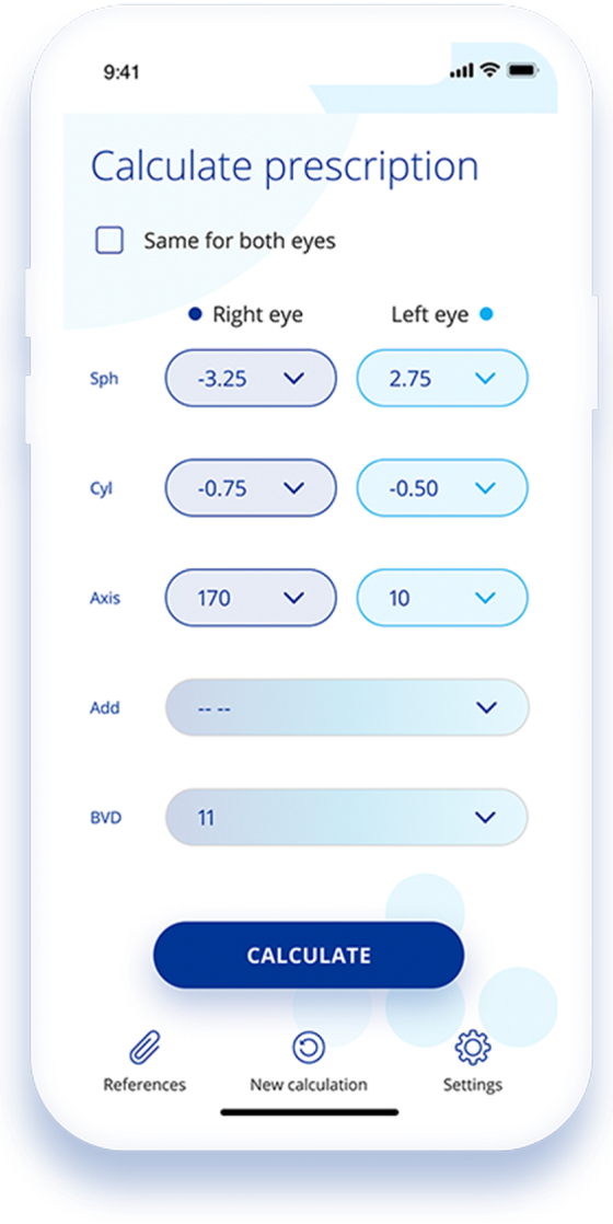 Calculez facilement les ordonnances pour lentilles MyAlcon Belgi